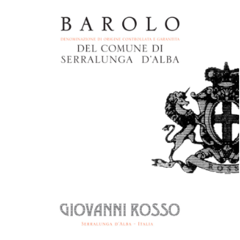 Giovanni Rosso Barolo del Comune di Serralunga d'Alba